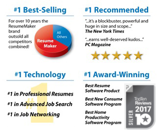 esumeMaker® Professional Deluxe  - Awards